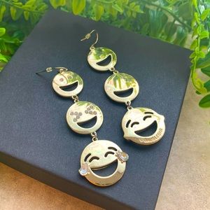 BaubleBar Laugh Emoji Dangle earrings
